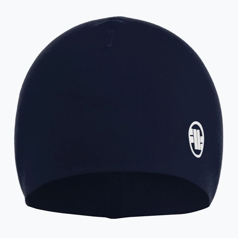 Férfi téli sapka Pitbull Beanie Small Logo II navy/white 3