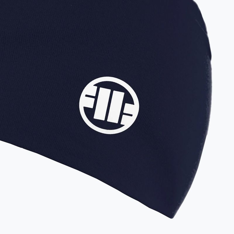 Férfi téli sapka Pitbull Beanie Small Logo II navy/white 4