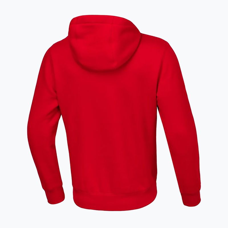 Férfi pulóver Pitbull Small Logo Hooded Zip red 2