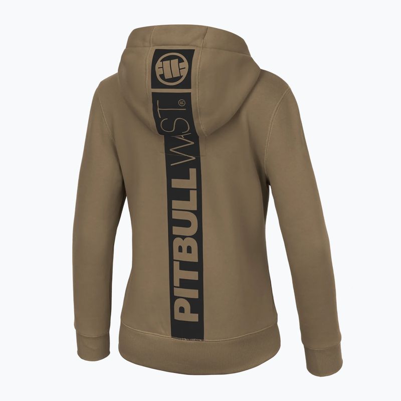 Női Pitbull West Coast Zip Hilltop kapucnis pulóver coyote barna 2