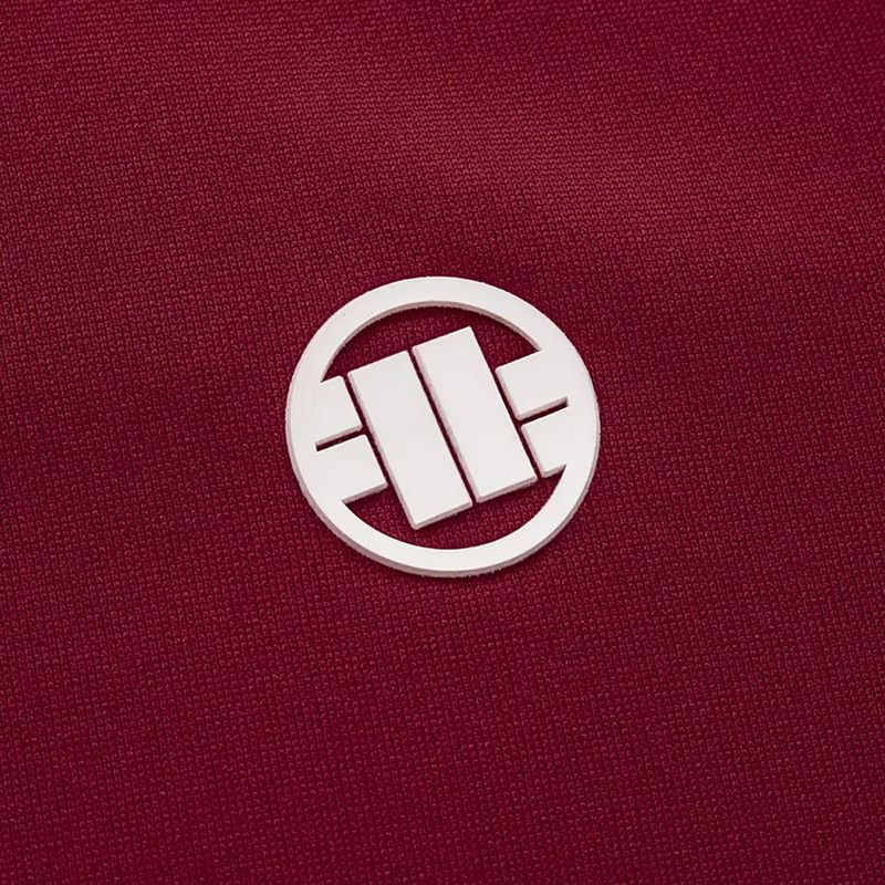 Férfi Pitbull West Coast Trackjacket Tape Logo Terry Group burgundi 6