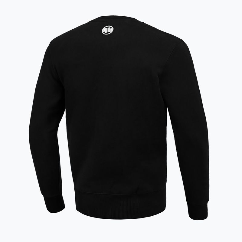 Férfi Pitbull West Coast Steel Logo Crewneck pulóver fekete 4