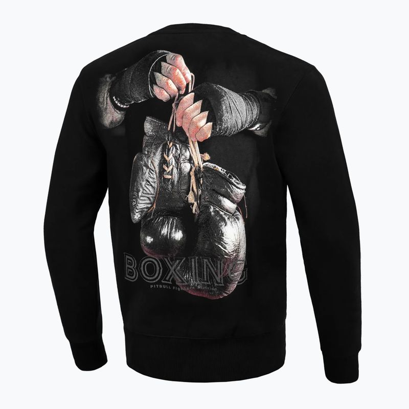 Férfi Pitbull West Coast Boxing FD Crewneck pulóver fekete 4