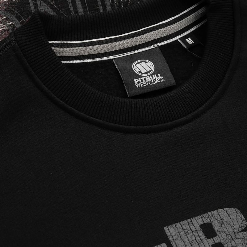 Férfi Pitbull West Coast Boxing FD Crewneck pulóver fekete 6