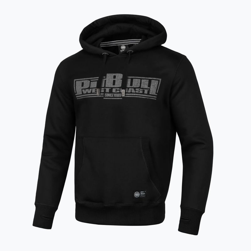 Férfi Pitbull West Coast Boxing FD kapucnis melegítőfelső fekete 4