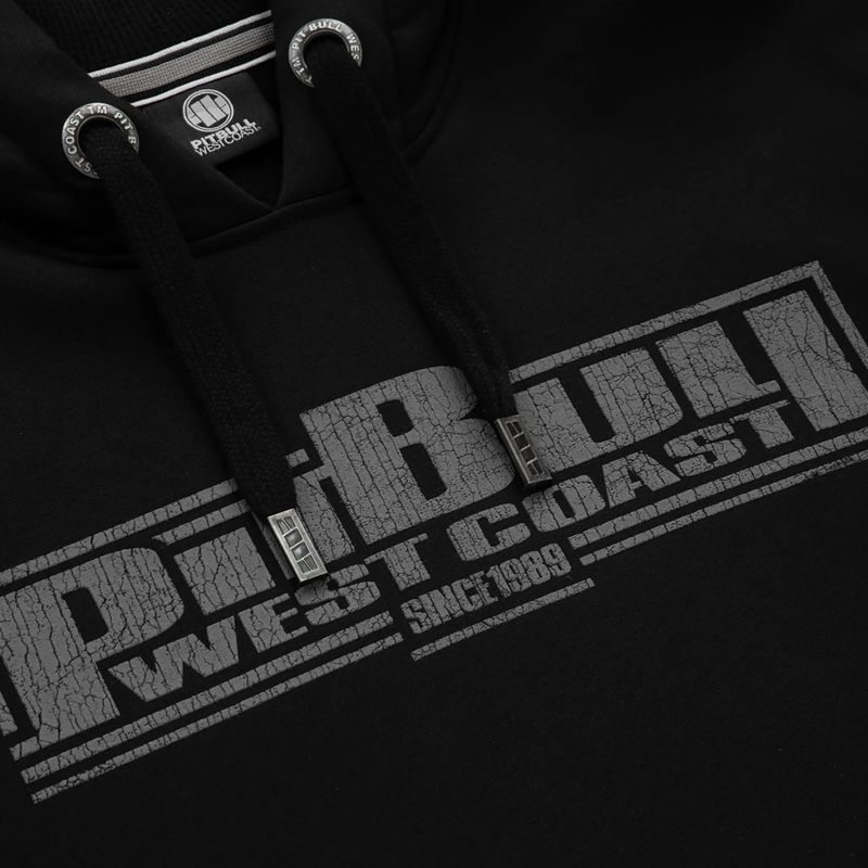 Férfi Pitbull West Coast Boxing FD kapucnis melegítőfelső fekete 7