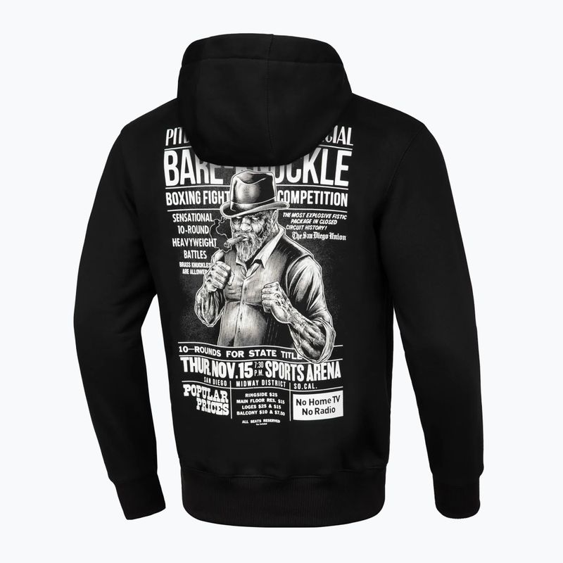 Férfi Pitbull West Coast Bare Knuckle kapucnis melegítőfelső fekete 2