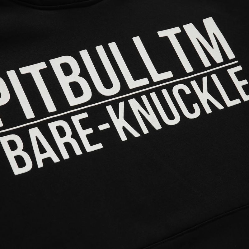 Férfi Pitbull West Coast Bare Knuckle kapucnis melegítőfelső fekete 4