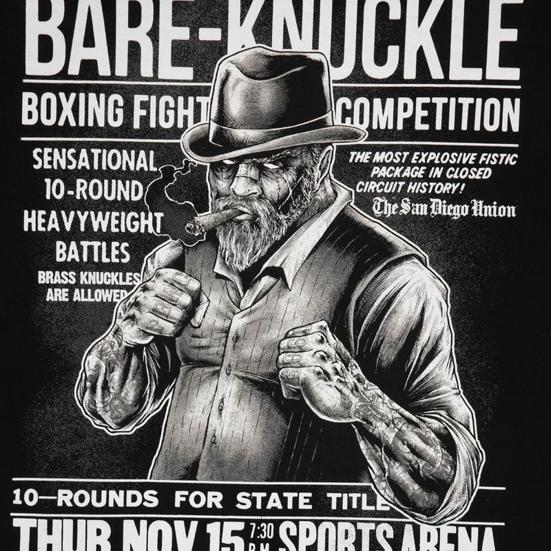 Férfi Pitbull West Coast Bare Knuckle kapucnis melegítőfelső fekete 5