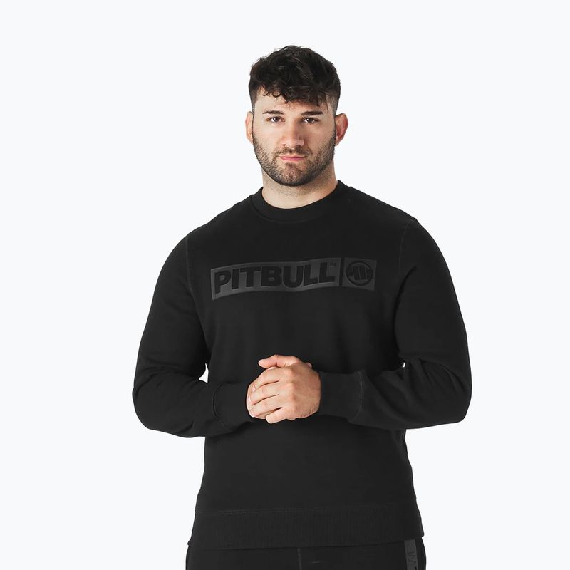 Férfi pulóver Pitbull Hilltop Crewneck black