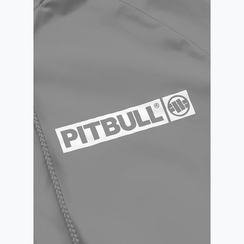 Férfi dzseki Pitbull West Coast Athletic Logo Hooded Nylon light grey 9