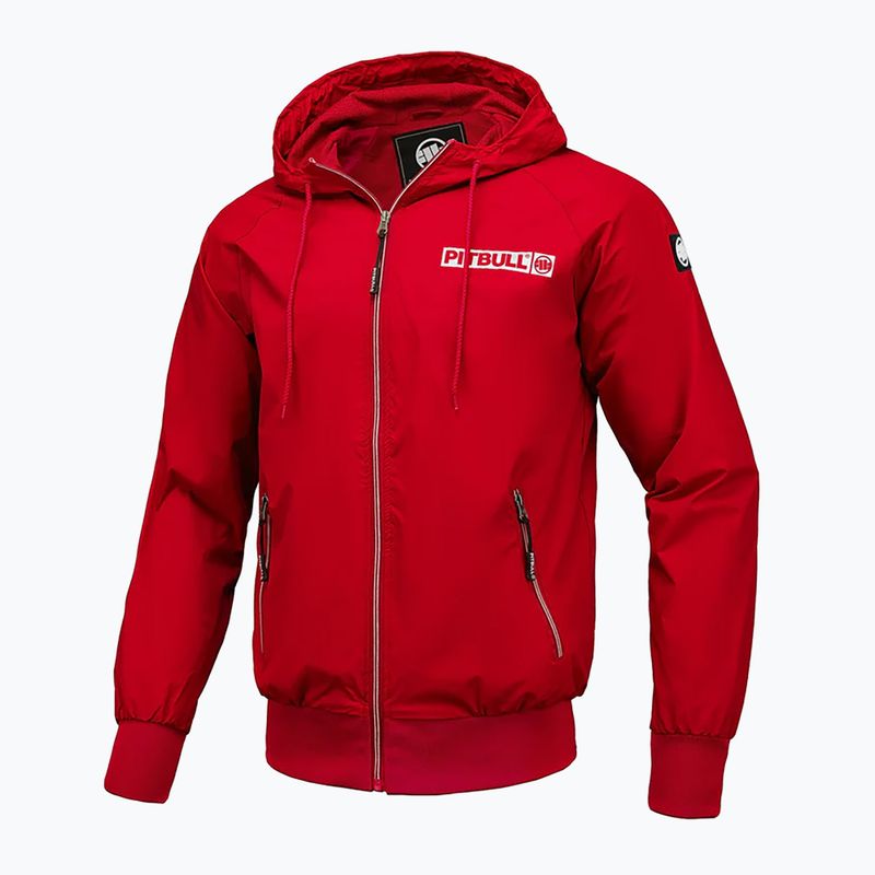 Férfi dzseki Pitbull West Coast Athletic Hilltop Hooded Nylon red