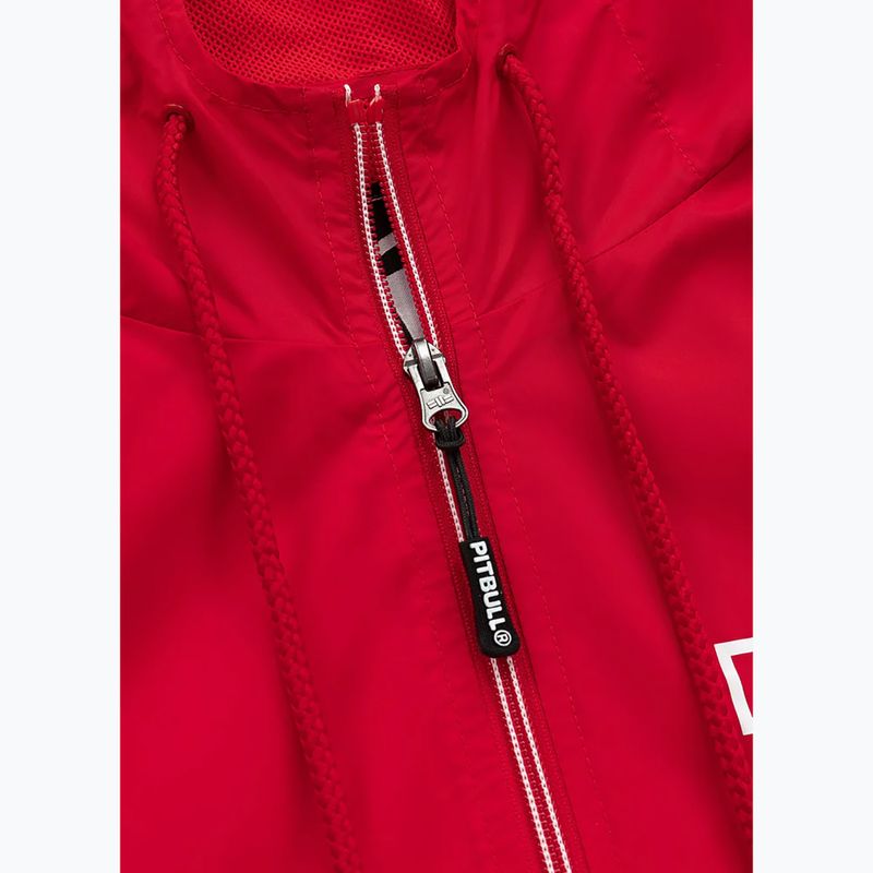 Férfi dzseki Pitbull West Coast Athletic Hilltop Hooded Nylon red 4