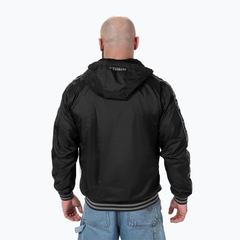 Férfi dzseki Pitbull West Coast Whitewood Hooded Nylon black 2