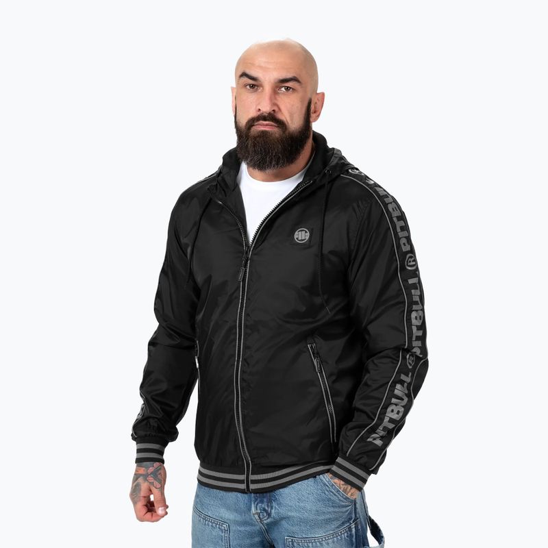 Férfi dzseki Pitbull West Coast Whitewood Hooded Nylon black 3