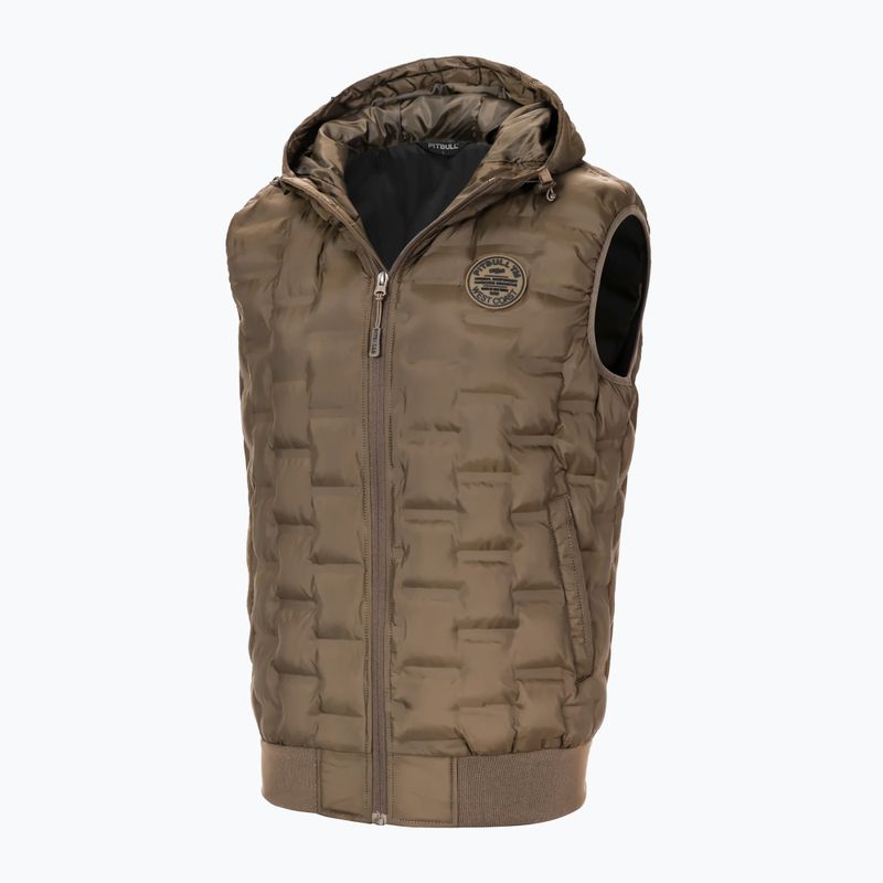 Férfi mellény Pitbull West Coast Eclipse Hooded Padded coyote brown 4