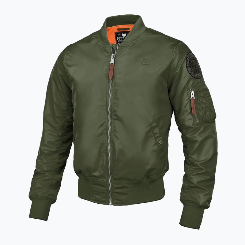 Férfi dzseki Pitbull West Coast Ma 1 Logo Flight 2 olive 4