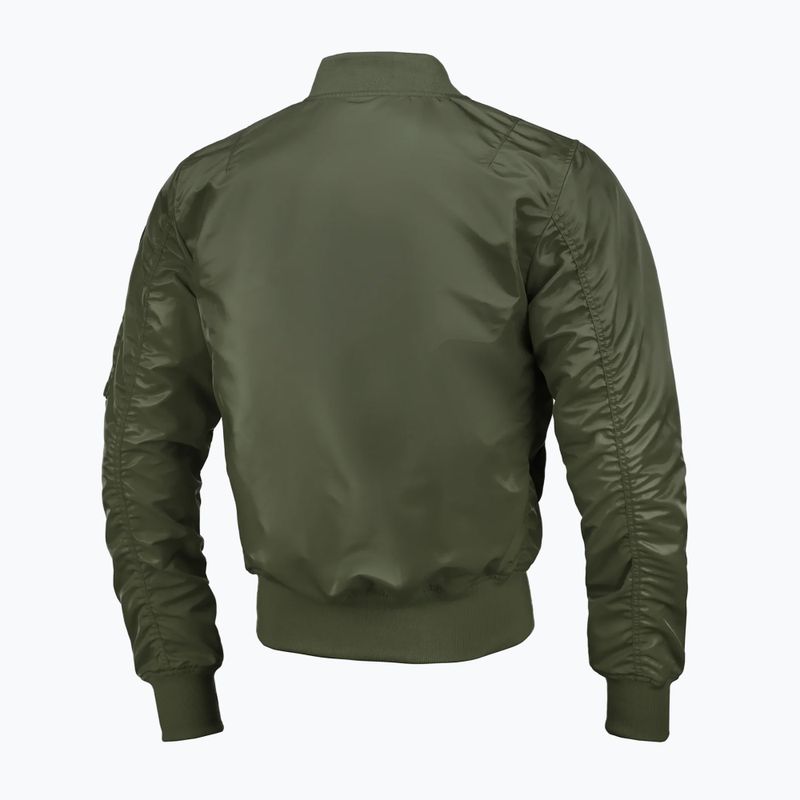 Férfi dzseki Pitbull West Coast Ma 1 Logo Flight 2 olive 5