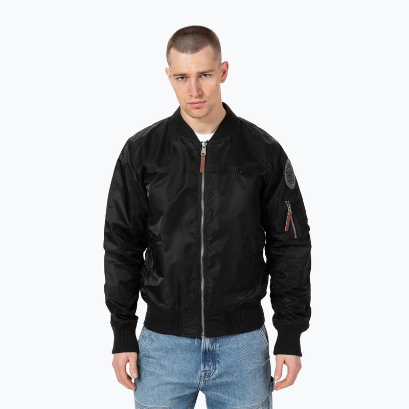 Férfi dzseki Pitbull West Coast Ma 1 Logo Flight 2 black
