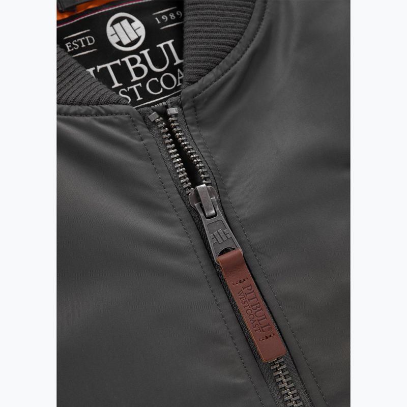 Férfi dzseki Pitbull West Coast Ma 1 Logo Flight 2 graphite 4