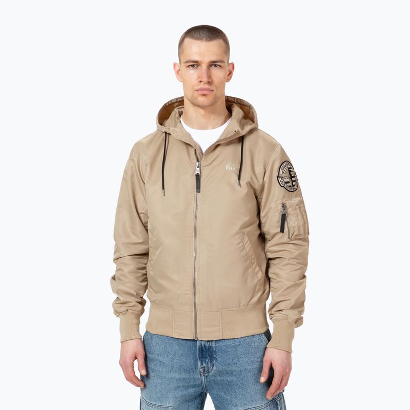 Férfi dzseki Pitbull West Coast Starwood 2 Hooded Flight sand