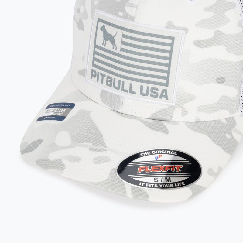 Férfi ellenzős sapka Pitbull Mesh Full Cap Pitbull Usa Multicam white/camouflage 3