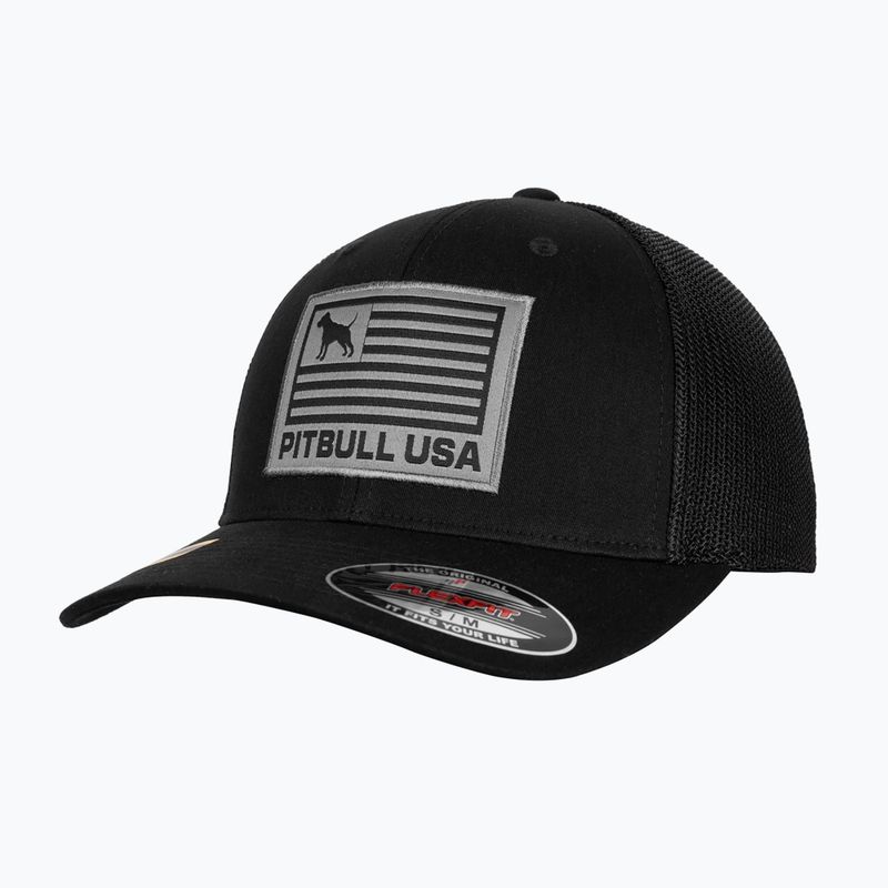 Férfi Pitbull Mesh teljes sapka Pitbull Usa Multicam fekete