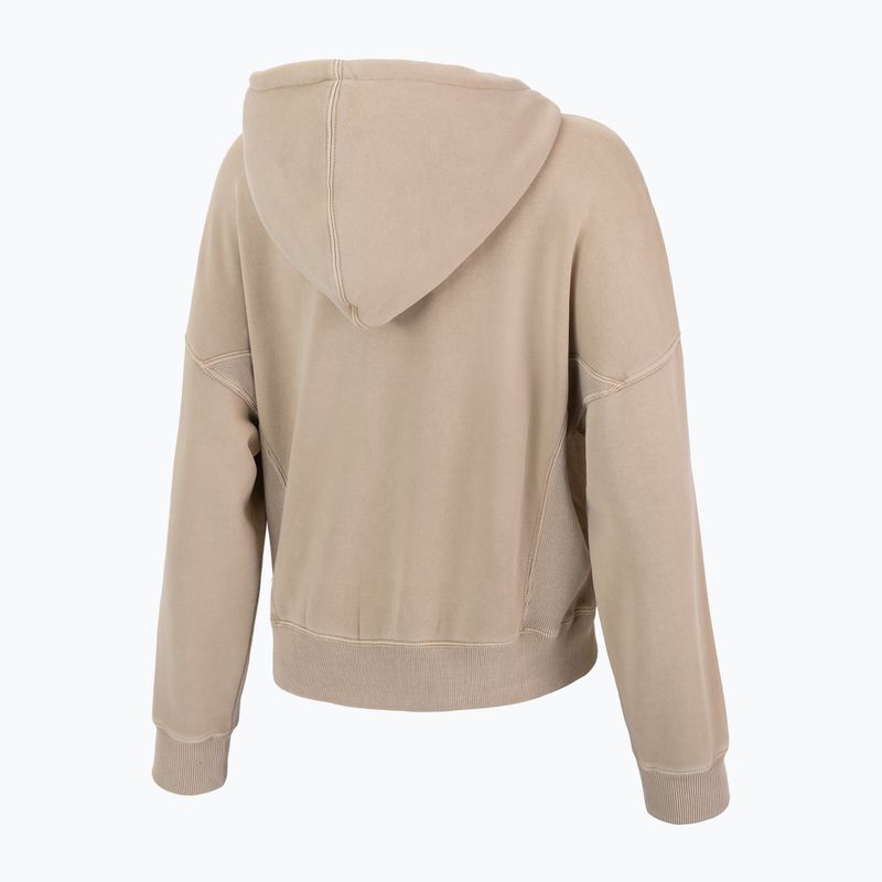 Női pulóver Pitbull West Coast Manzanita Washed Hooded Zip sand 4