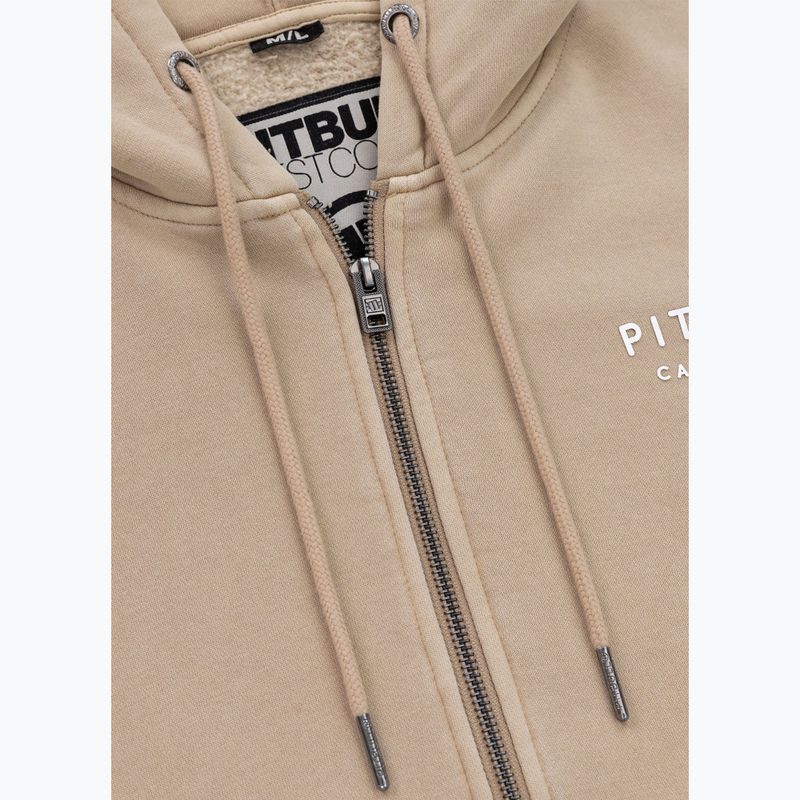 Női pulóver Pitbull West Coast Manzanita Washed Hooded Zip sand 5