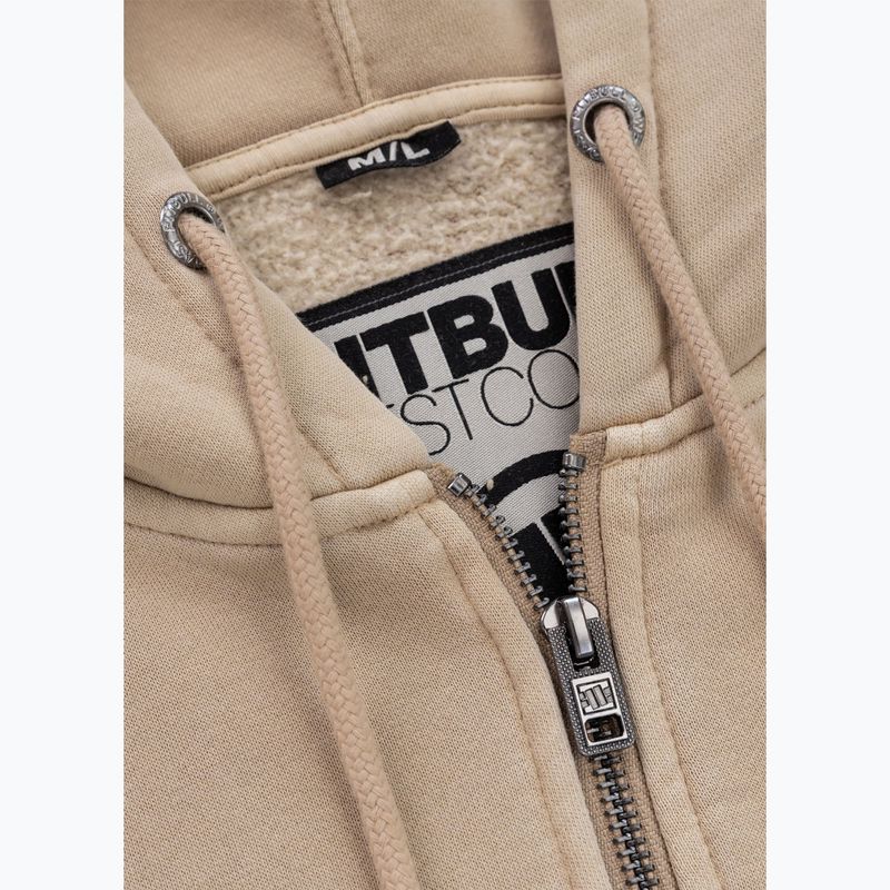 Női pulóver Pitbull West Coast Manzanita Washed Hooded Zip sand 6