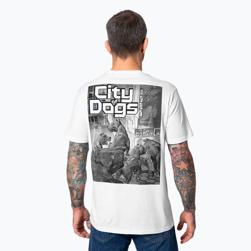 Férfi póló Pitbull West Coast City Of Dogs white 2