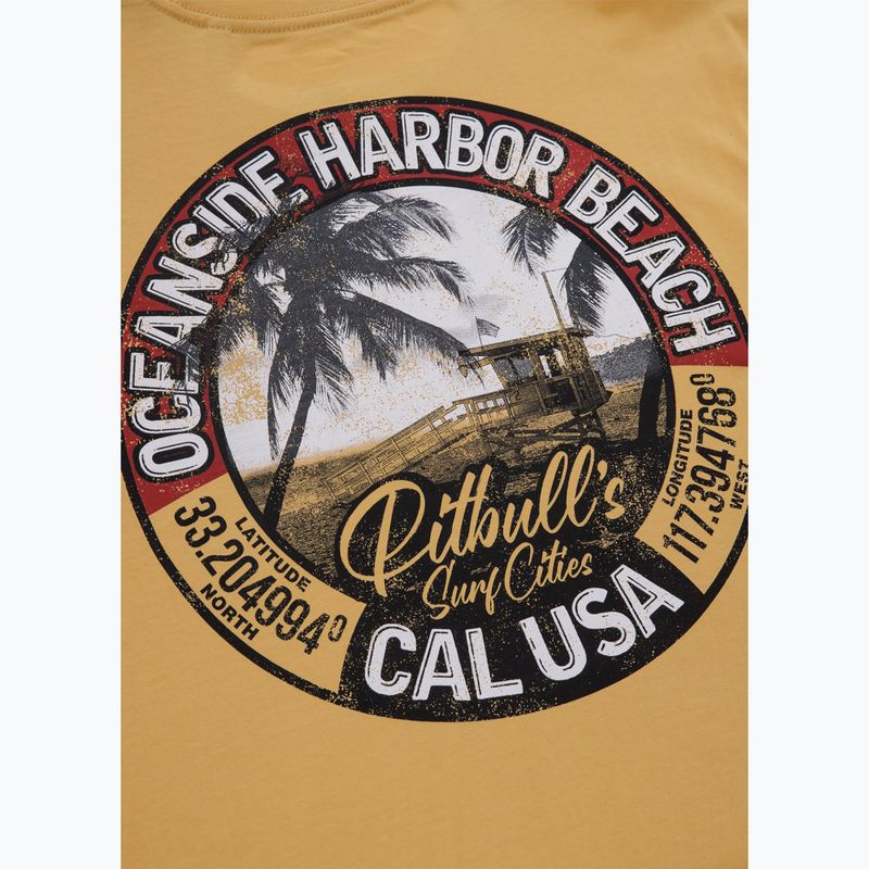 Férfi póló Pitbull West Coast Oceanside pale yellow 8