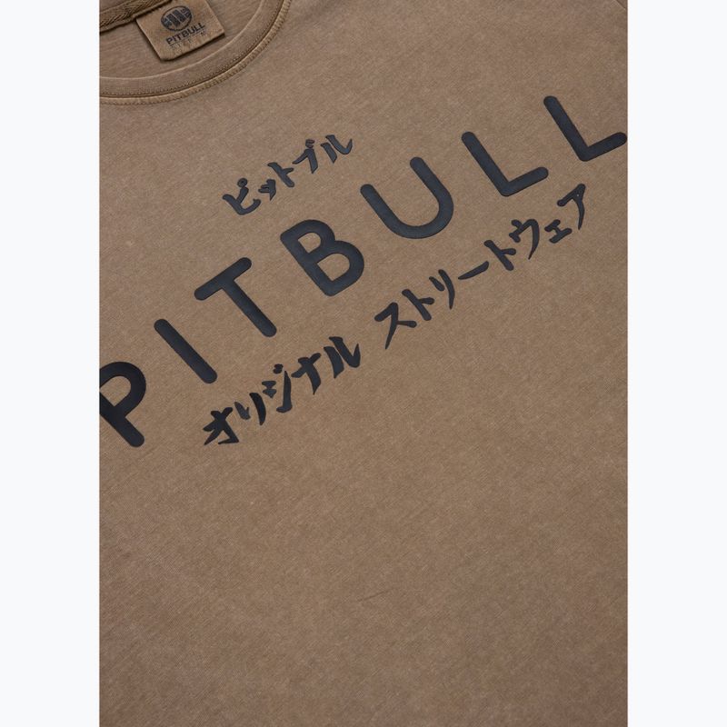 Pitbull West Coast Bravery férfi póló prérifarkas barna 7