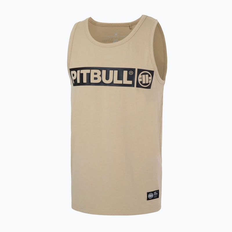 Férfi Pitbull Hilltop Tank Top póló halvány homok póló 4