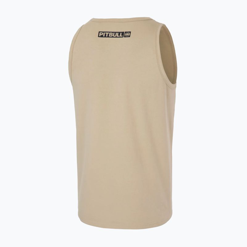 Férfi Pitbull Hilltop Tank Top póló halvány homok póló 5