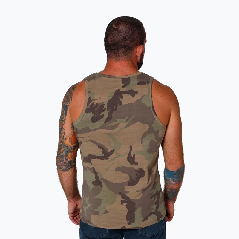 Férfi póló Pitbull Small Hilltop Tank Top woodland camo 3