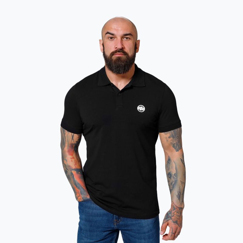 Férfi póló Pitbull West Coast Polo Jersey Small Logo black 2