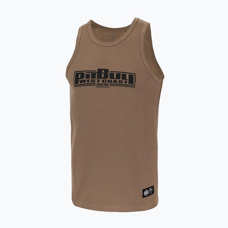 Férfi Pitbull Boxing Tank Top prérifarkas barna 4