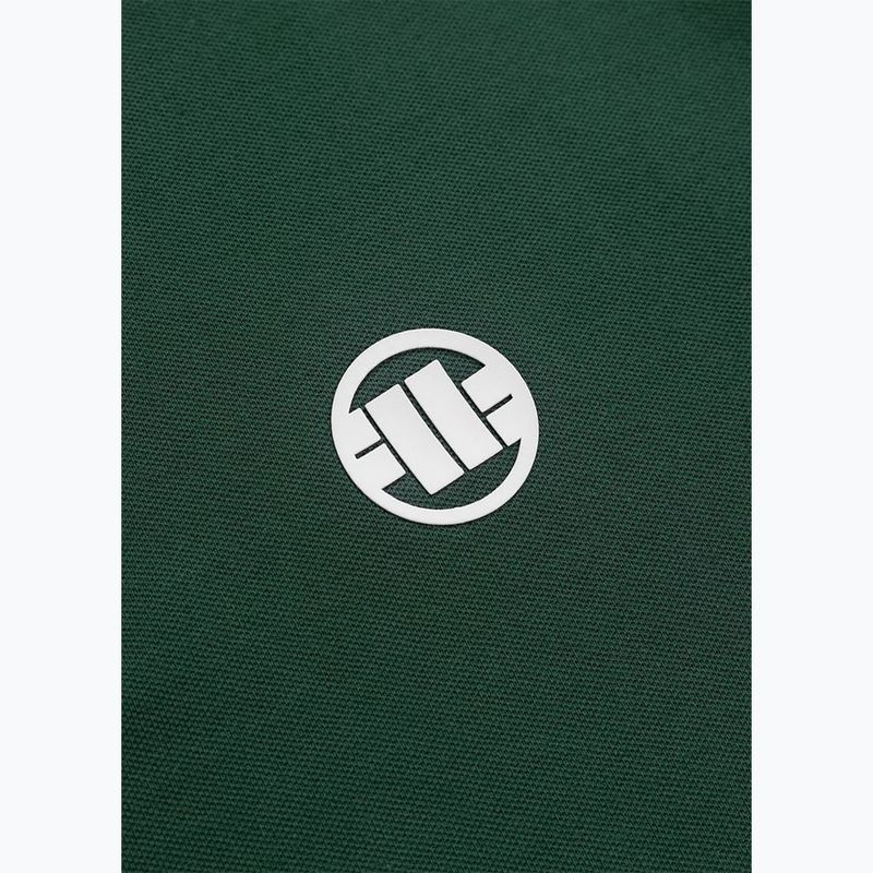 Férfi Pitbull Polo Shirt Pique Stripes Regular jáde zöld 4