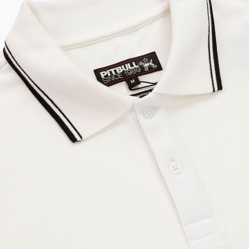 Pitbull West Coast Polo Pique Stripes Regular white férfi galléros póló 6