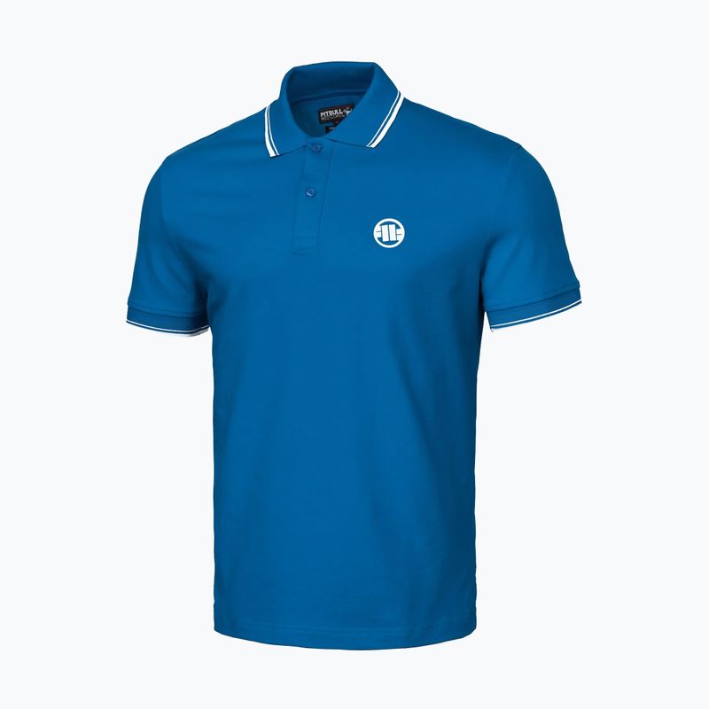 Férfi póló Pitbull Polo Pique Stripes Regular royal blue 4