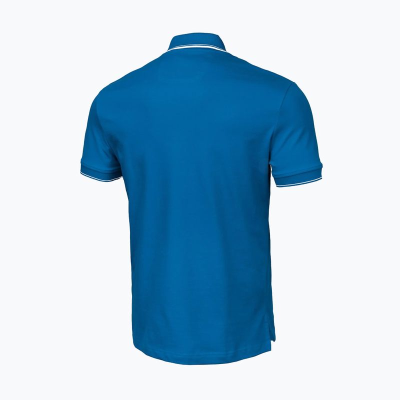 Férfi póló Pitbull Polo Pique Stripes Regular royal blue 5