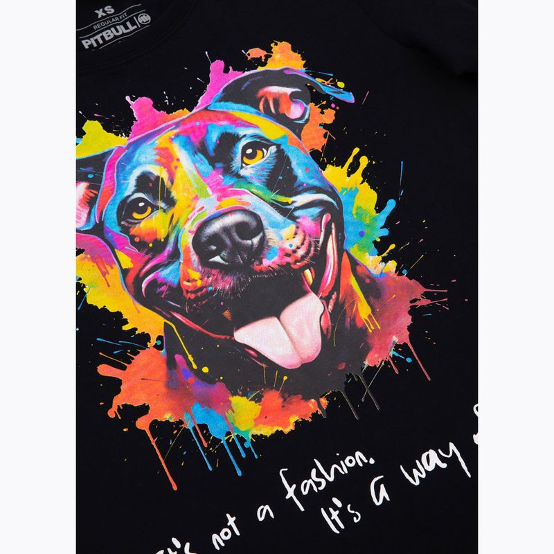 Női póló Pitbull West Coast Watercolor black 7
