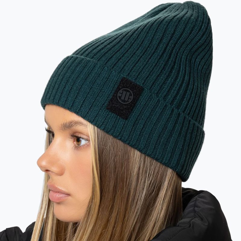 Téli sapka Pitbull Beanie Velcro Logo green 4