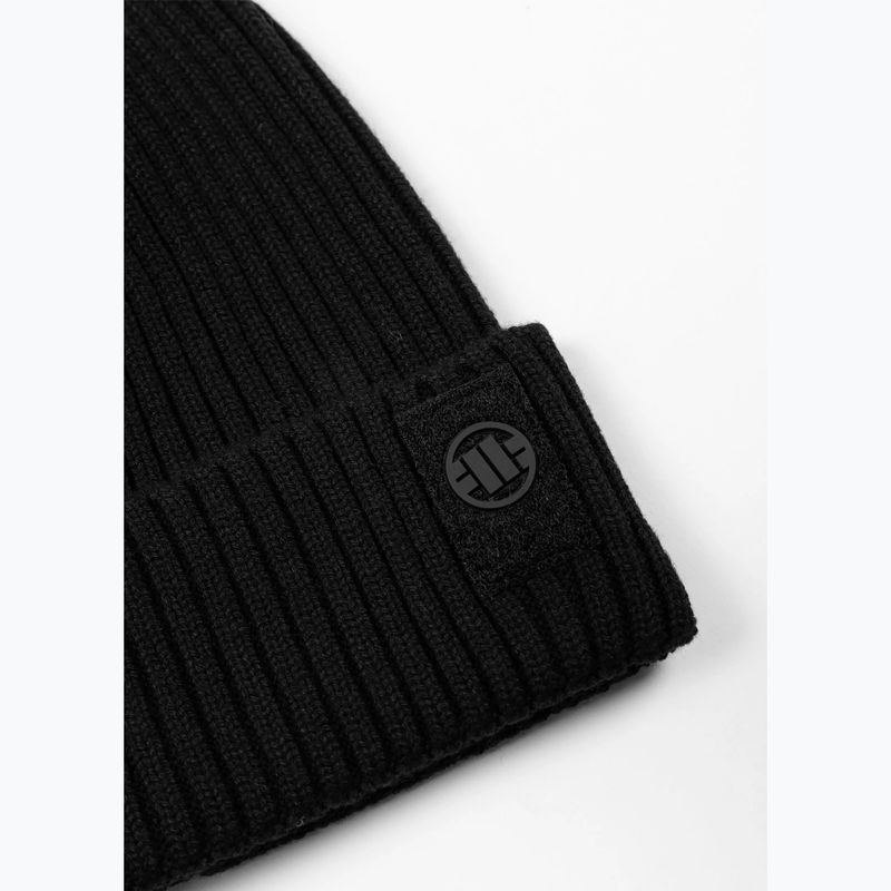 Téli sapka Pitbull Beanie Velcro Logo black 2