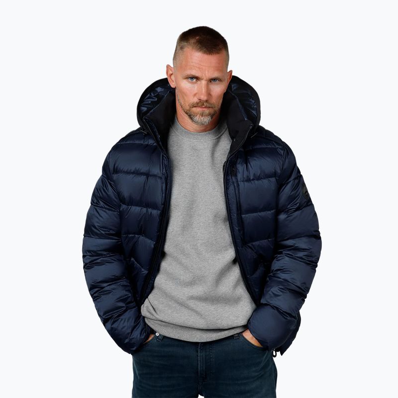Férfi télikabát Pitbull Barles Ribstop Padded Hooded dark navy 4