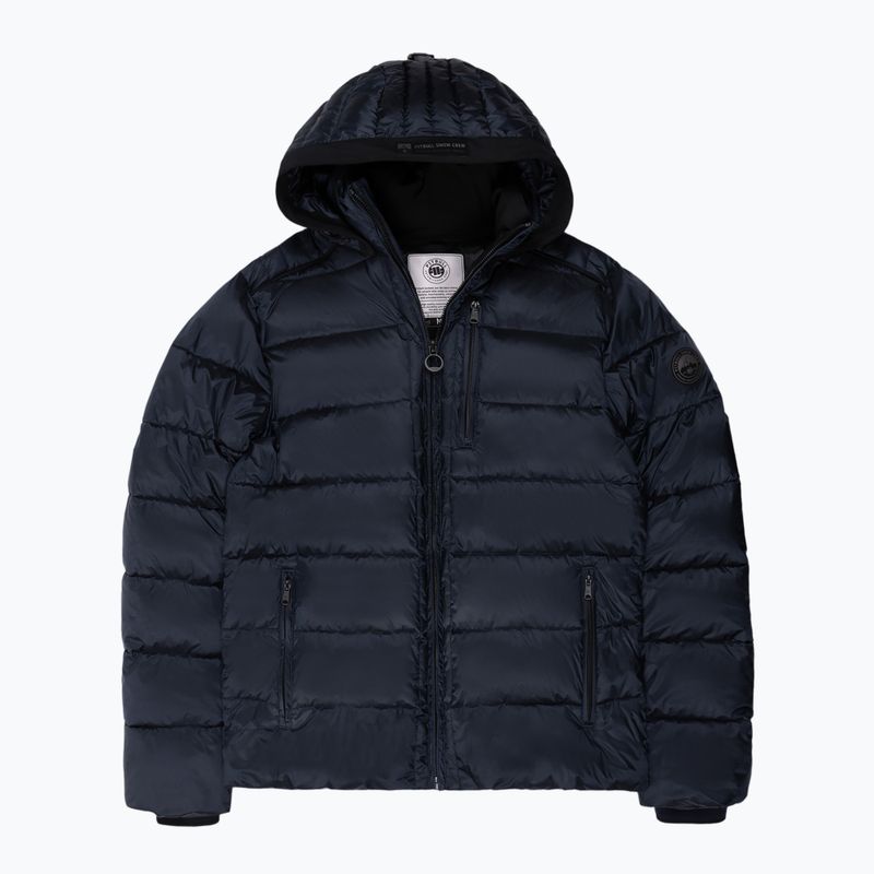 Férfi Pitbull Barles Ribstop Ribstop Padded Hooded télikabát sötét navy