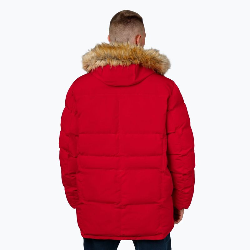 Férfi kabát Pitbull Forest Hooded Parka red 3
