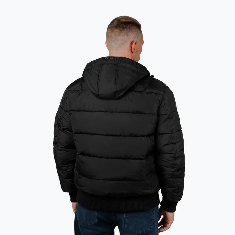 Férfi télikabát Pitbull Gopher Quilted Hooded black 2