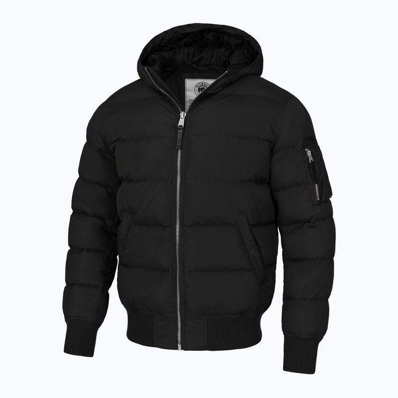 Férfi télikabát Pitbull Gopher Quilted Hooded black